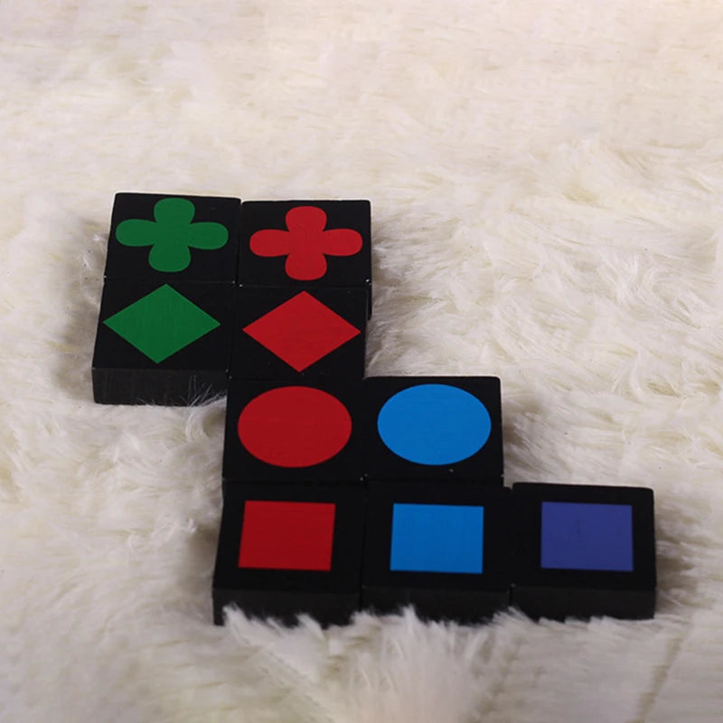 Cadeaux de Noël / Nouveaux jouets éducatifs pour enfants / Jeu de stratégie en bois Qwirkle / Jeu interactif parent-enfant / Jouets pour enfants et adultes - easyfycontrol