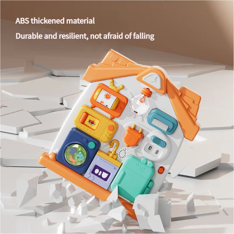 Planche d’activités Montessori / Jouet sensoriel avec musique et interrupteurs lumineux / Jouet multifonction pour tout-petits / Cadeau éducatif pour la petite enfance