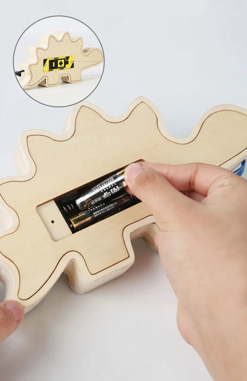 Montessori Busy Board Jouets mentaires oriels en bois avec interrupteur à lumière LED, Tableau de commande, Activités de voyage, Jeux pour enfants, 2-4 ans