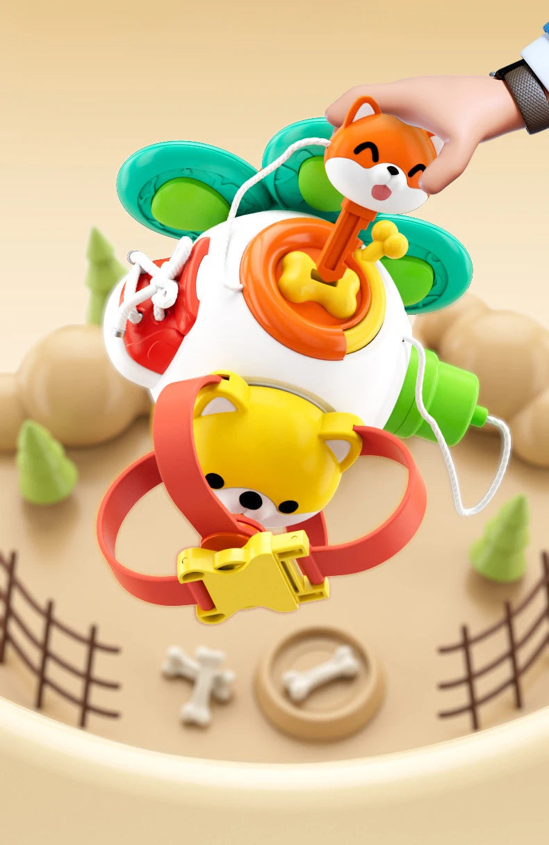 Cube de planche occupée pour bébé, jouets sensoriels Montessori pour tout-petits, activités d'apprentissage éducatives, jouet de voyage, boîte de verrouillage, motricité Fine