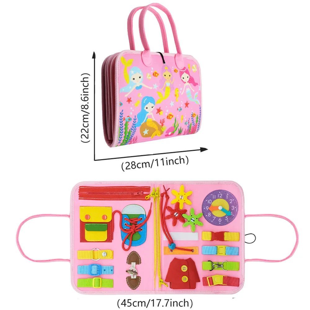 Planche d’activités Montessori / Planche sensorielle pour développer la motricité / Jouet d’apprentissage pour tout-petits / Cadeau de Noël