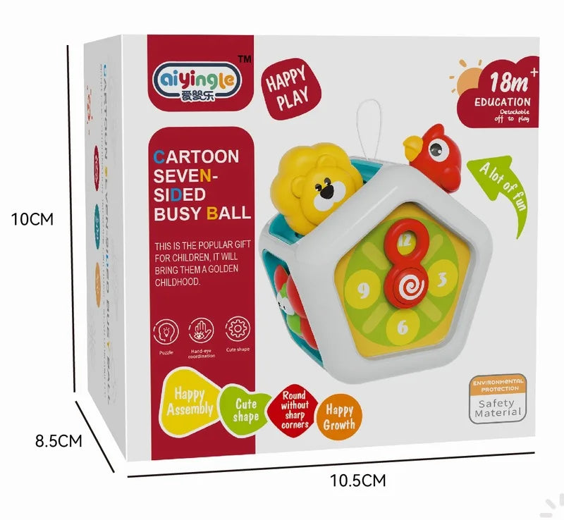 Cube de planche occupée pour bébé, jouets sensoriels Montessori pour tout-petits, activités d'apprentissage éducatives, jouet de voyage, boîte de verrouillage, motricité Fine