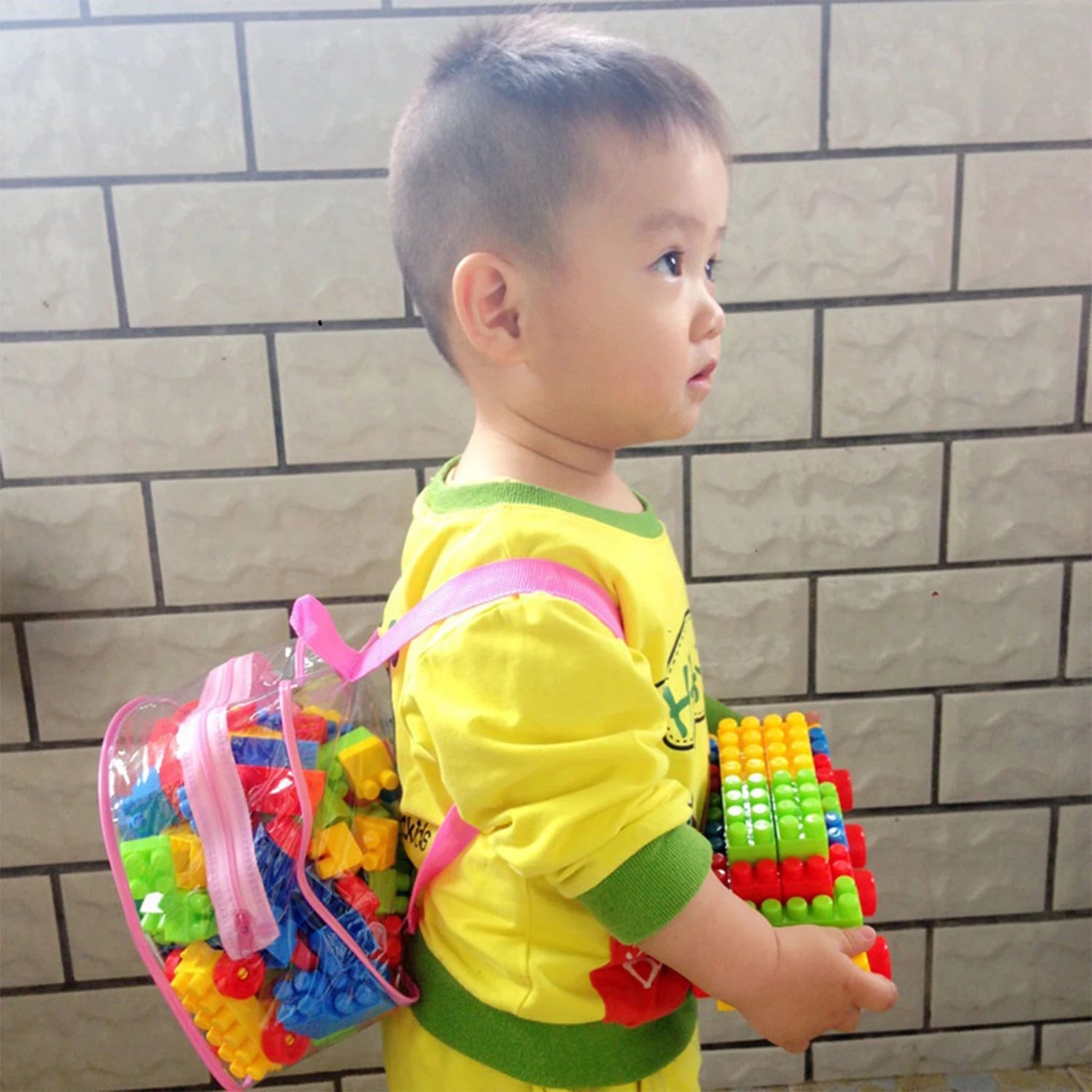 130 pièces / gros blocs de construction / jouets éducatifs à assembler / pour la petite enfance / modèles multiples à construire