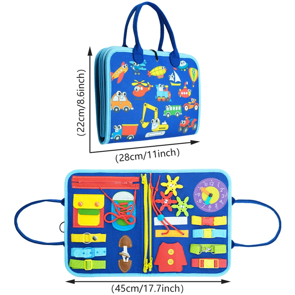 Planche d’activités Montessori / Planche sensorielle pour développer la motricité / Jouet d’apprentissage pour tout-petits / Cadeau de Noël
