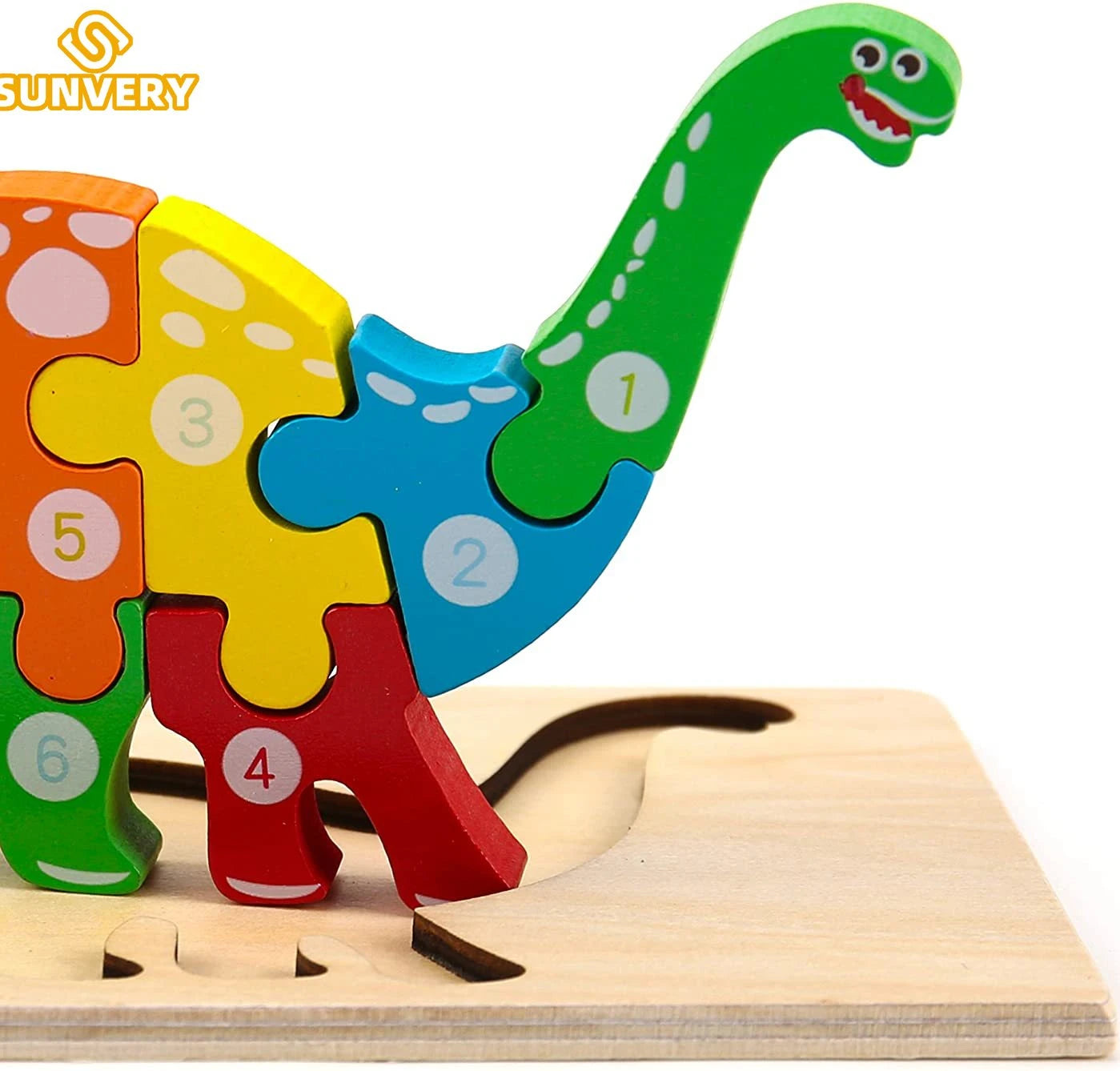Puzzles en bois Montessori pour tout-petits / Jouets Montessori pour enfants de 2 à 5 ans / Puzzle éducatif 3D dinosaures
