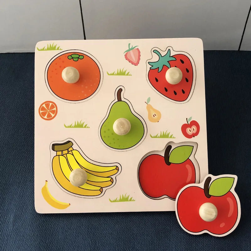 Puzzles en bois Montessori pour tout-petits / Jouets Montessori pour enfants de 2 à 5 ans / Puzzle éducatif 3D dinosaures