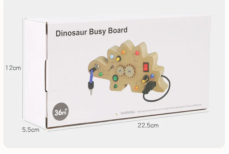 Planche d’activités Montessori / Circuit LED avec prise et interrupteur ON/OFF / Développement de la motricité fine et des capacités cognitives / Jouet éducatif pour bébés / Idée cadeau Busy Board